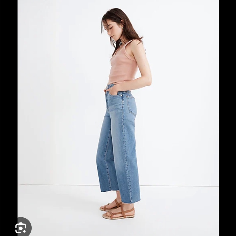 Madewell Perfect Vintage Wide Leg Crop Jeans